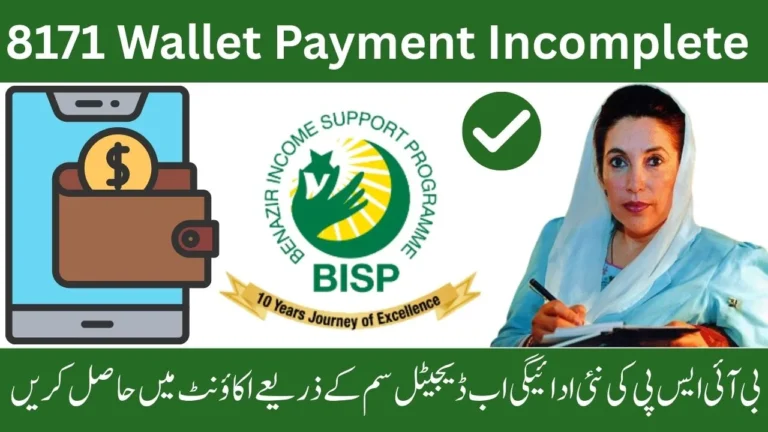 8171 Wallet Payment Incomplete