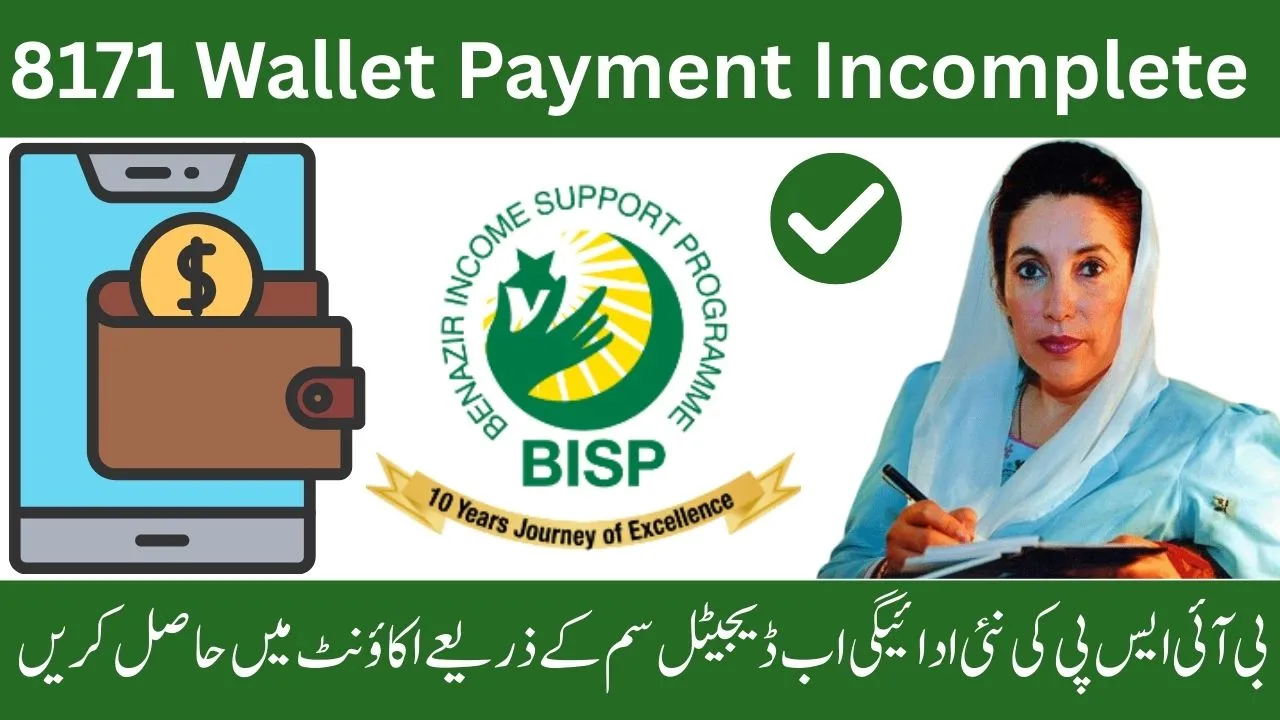 8171 Wallet Payment Incomplete