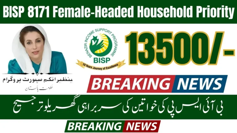 BISP 8171 Female-Headed Household Priority