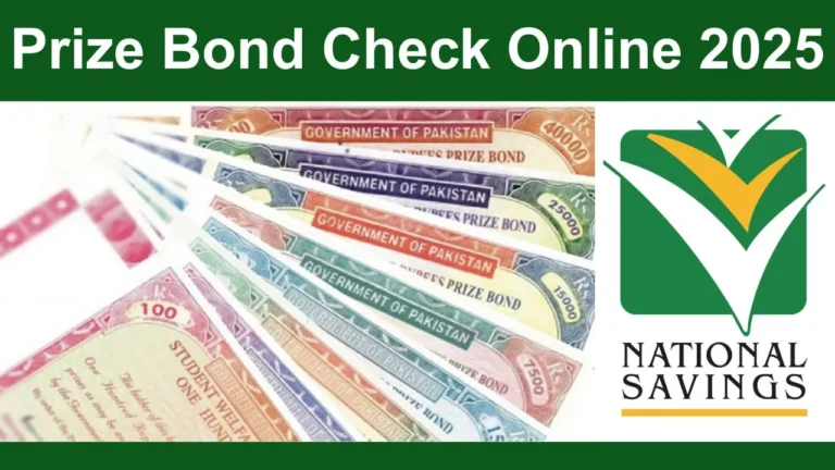 Prize Bond Check Online 2025